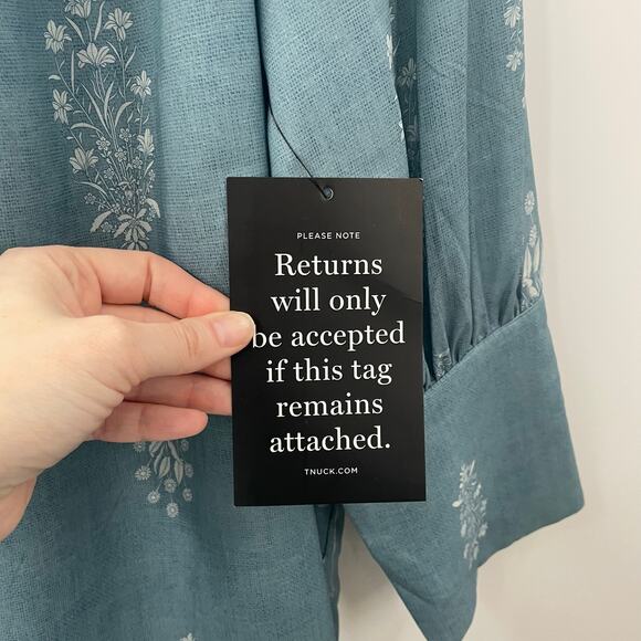 Tuckernuck Blue Floral Blouse - Picture 10 of 15